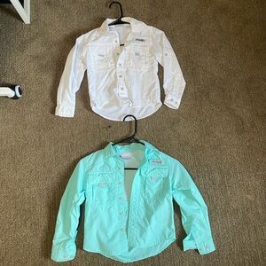 Boys XXS (4-5) Set of Columbia PFG Fishing Shirts